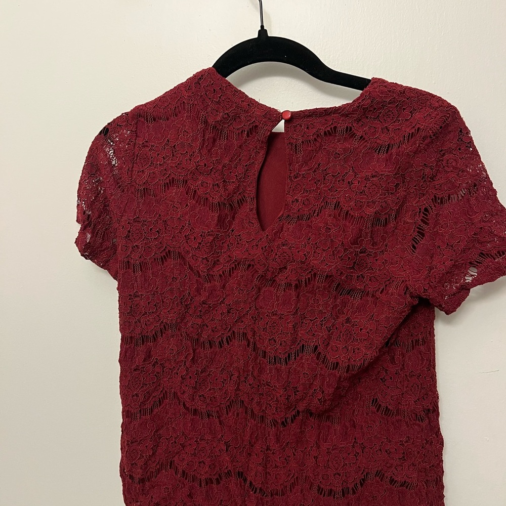 Red blouse